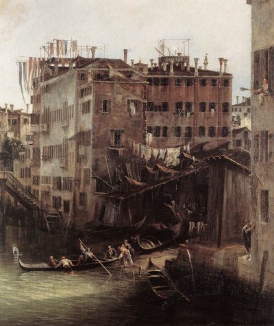 The Rio dei Mendicanti by Giovanni Antonio Canal